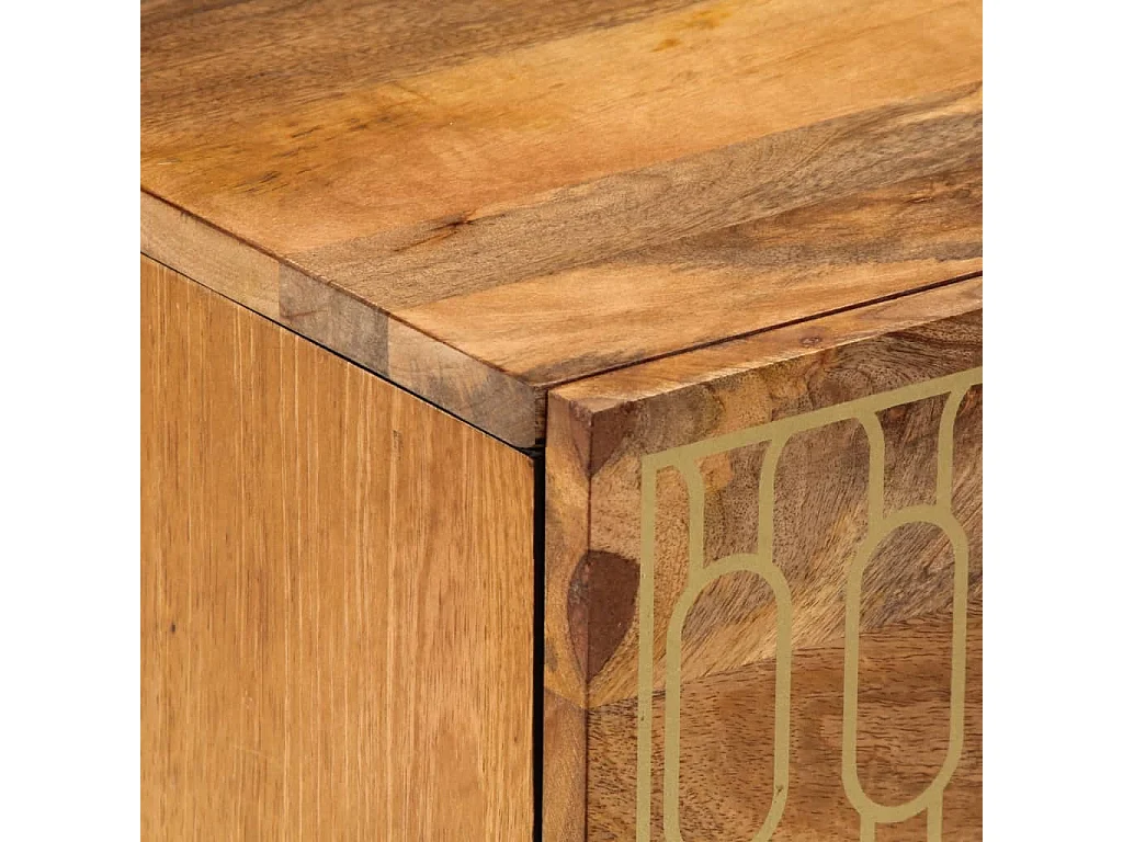 Table de chevet 50x33x62 cm Bois de manguier solide