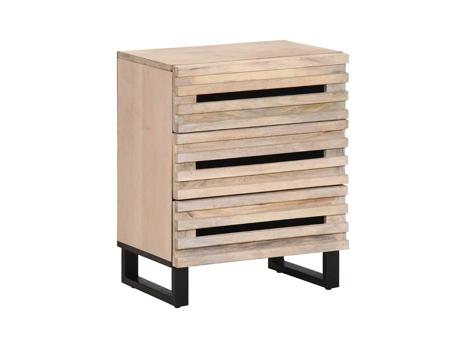 Nachttisch 50x34x62 cm Massivholz Mango