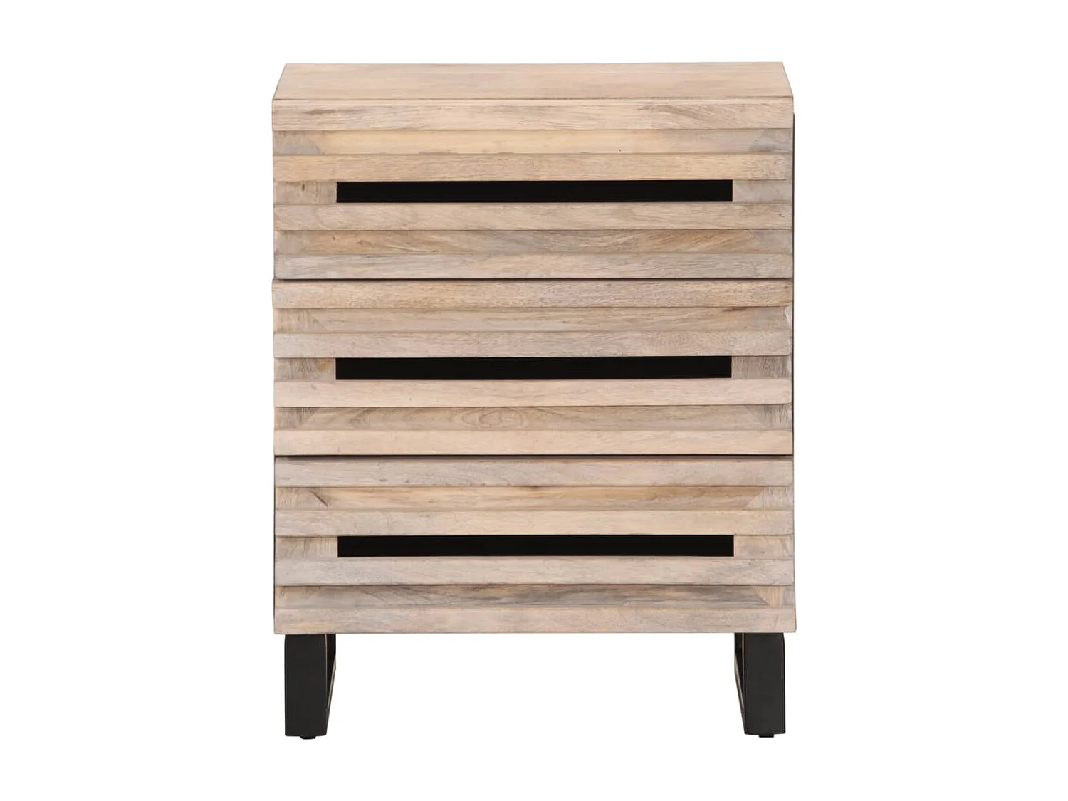 Mesa de cabeceira 50x34x62 cm madeira de mangueira maciça