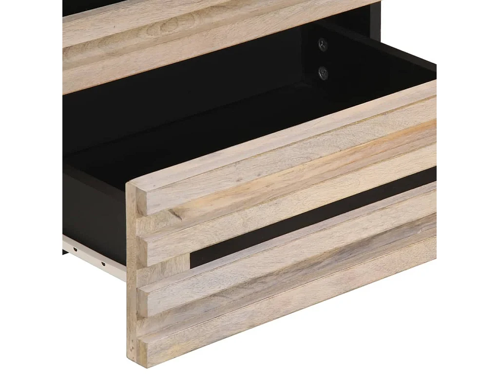 Mesa de cabeceira 50x34x62 cm madeira de mangueira maciça