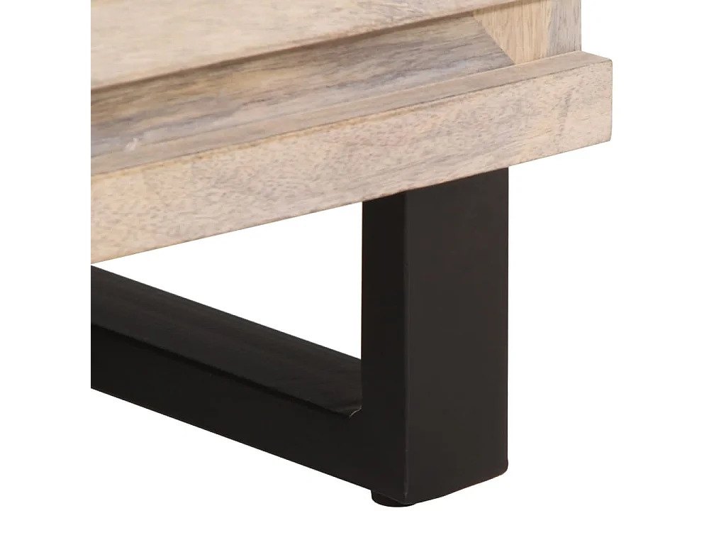 Mesa de cabeceira 50x34x62 cm madeira de mangueira maciça