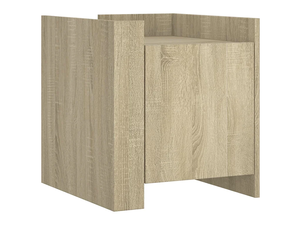 Table de chevet chêne sonoma 45x50x50 cm bois d’ingénierie