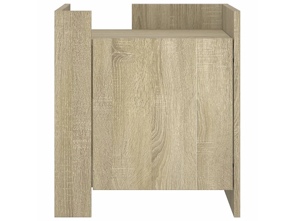 Table de chevet chêne sonoma 45x50x50 cm bois d’ingénierie