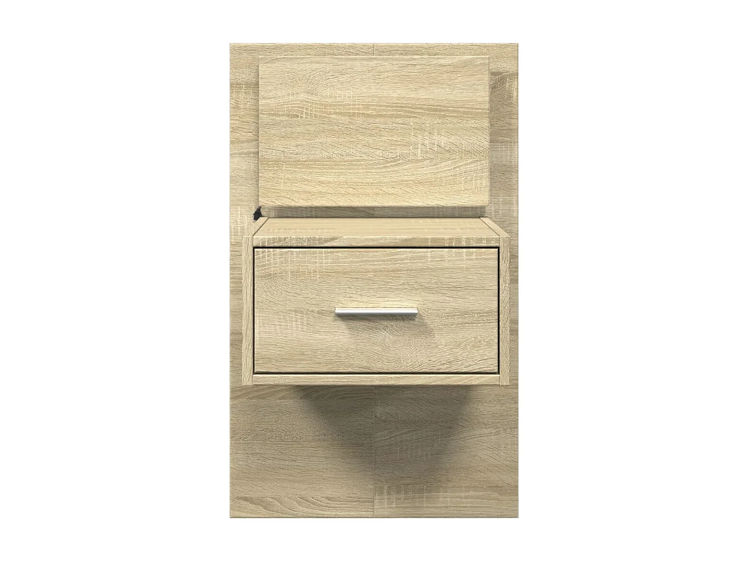 Table de chevet murale avec lumières LED chêne sonoma