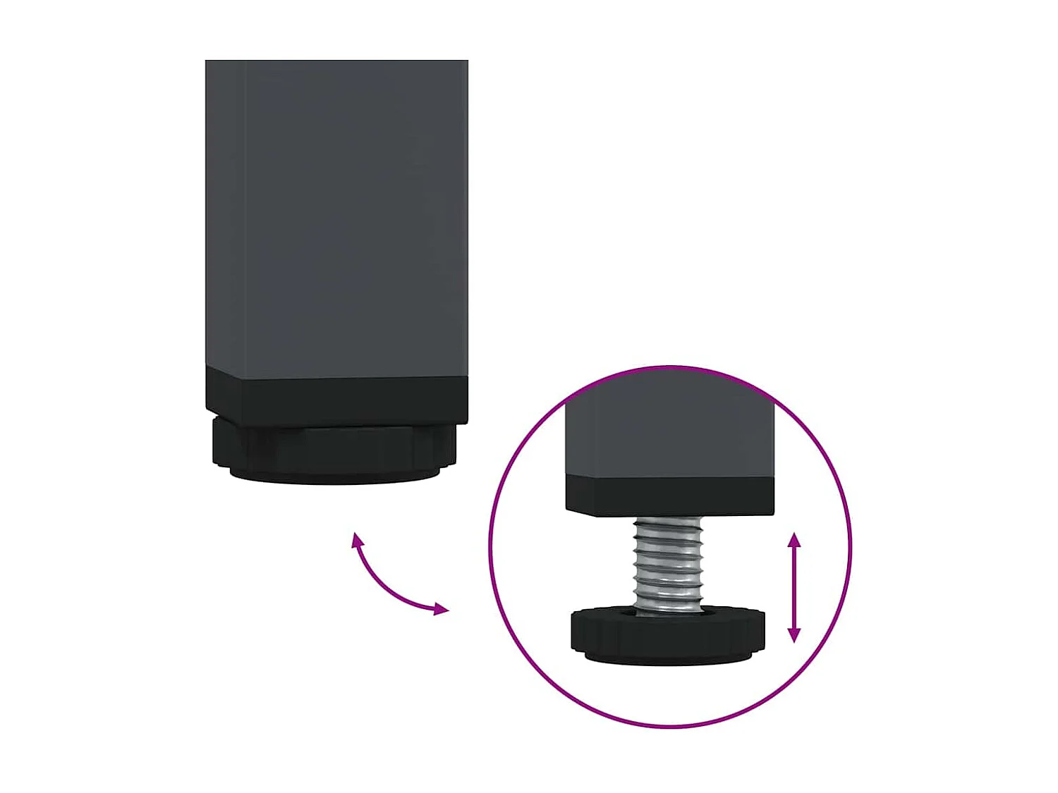 Nachtkastjes 2 st 36x39x50,5 cm staal antracietkleurig