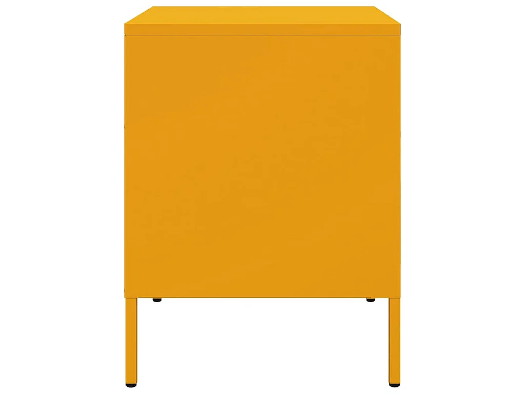 Comodino Giallo Senape 36x39x50,5 cm in Acciaio