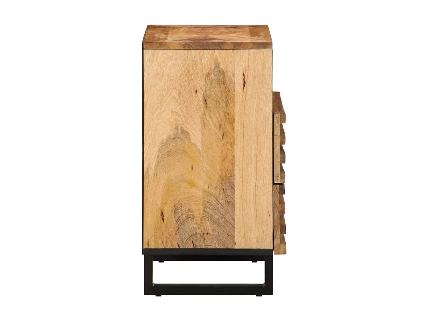 Comodino 50x34x62 cm in Legno Massello di Acacia