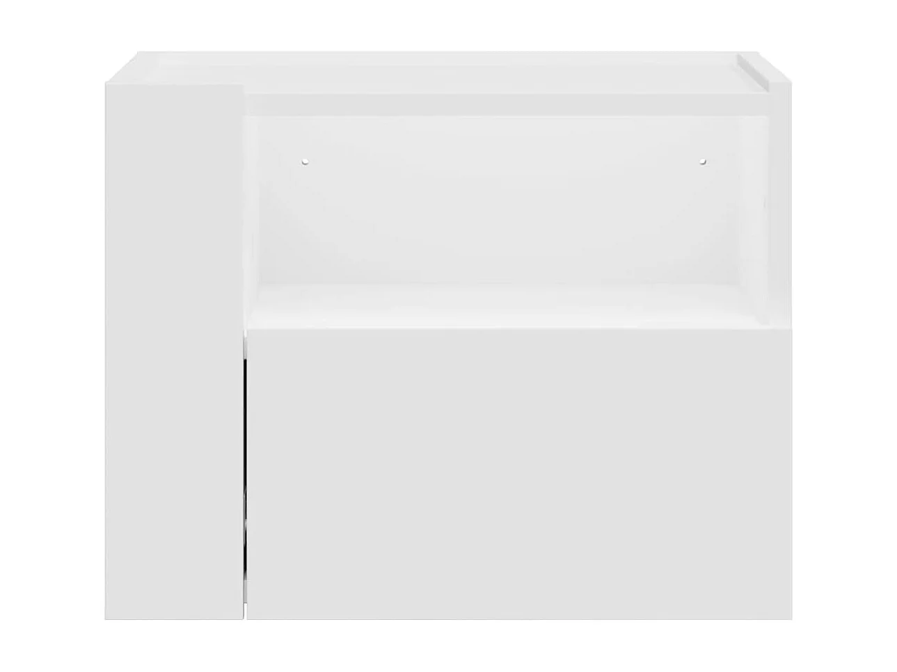 Nachtkastjes 2 st wandgemonteerd 45x30x35 cm wit