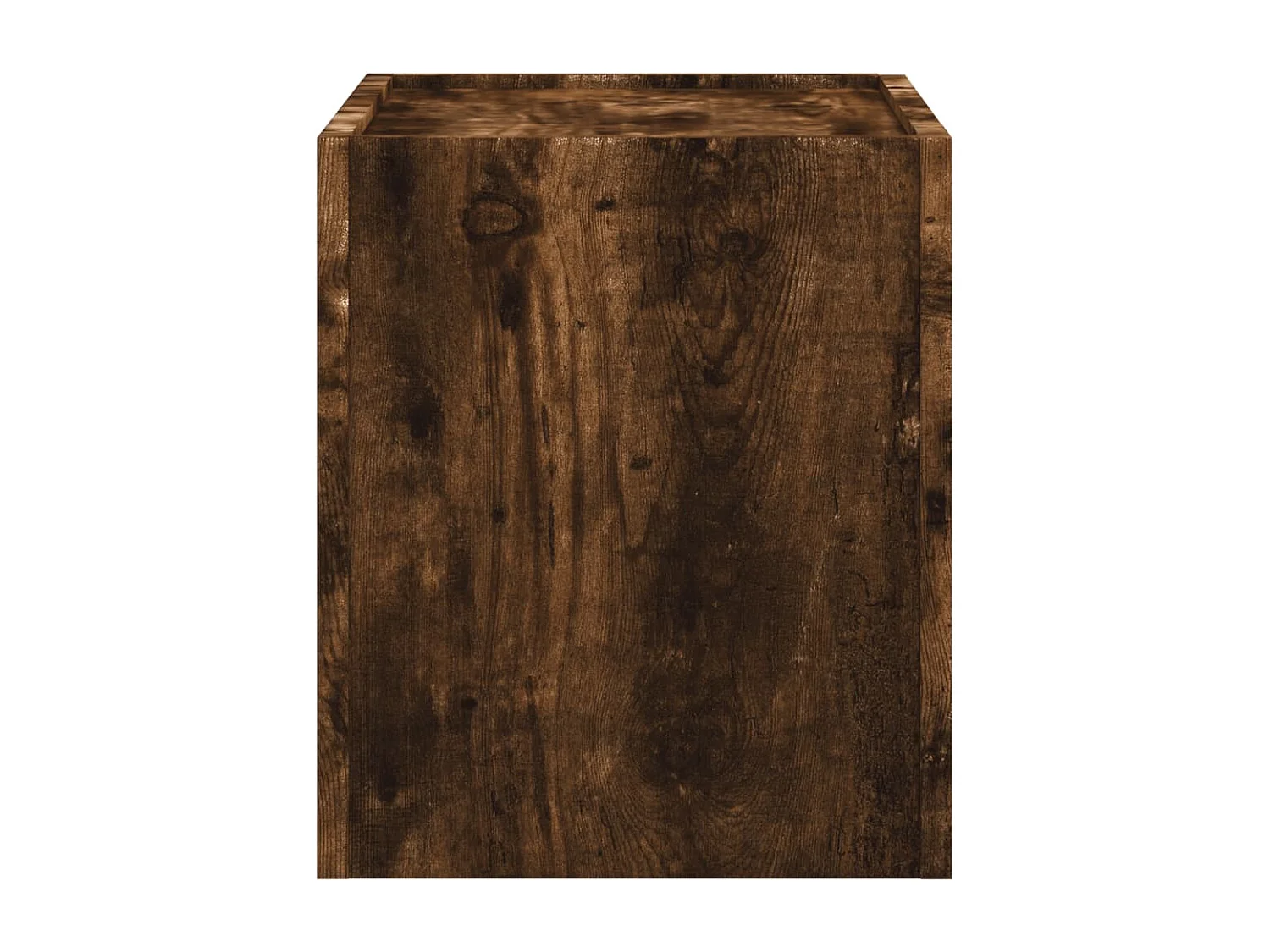 Table de chevet murale chêne fumé 45x30x35 cm