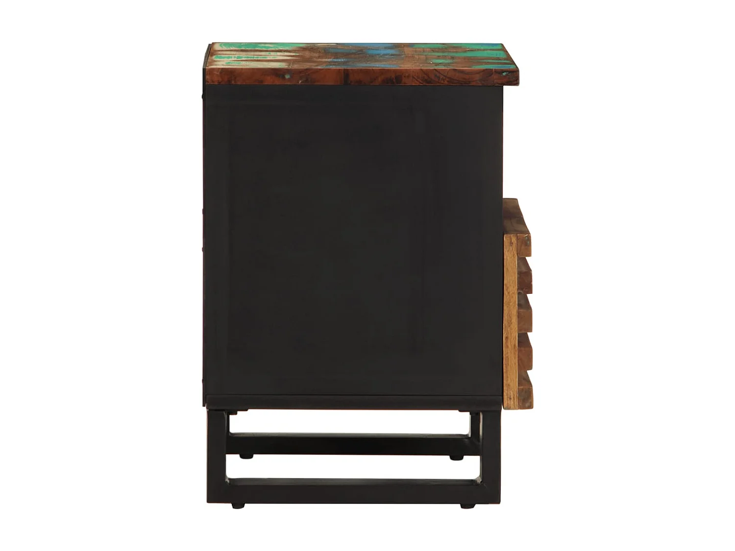 Tables de chevet 2 pcs 40x34x46 cm bois massif de récupération