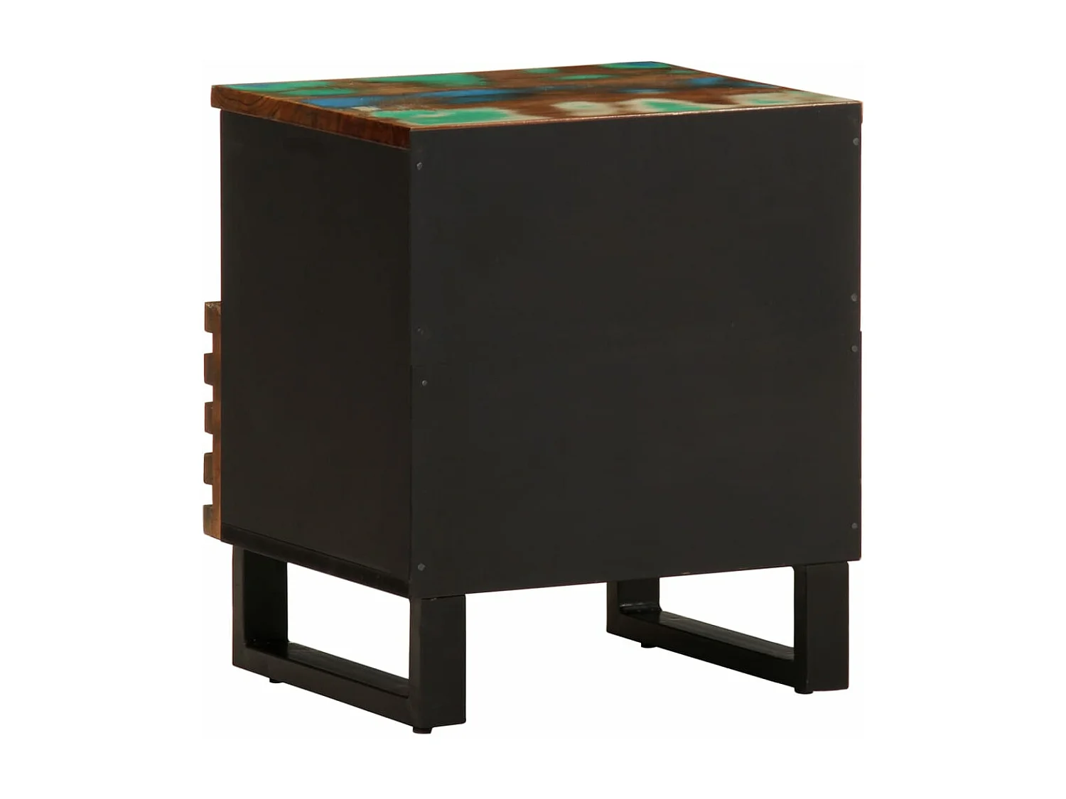 Tables de chevet 2 pcs 40x34x46 cm bois massif de récupération