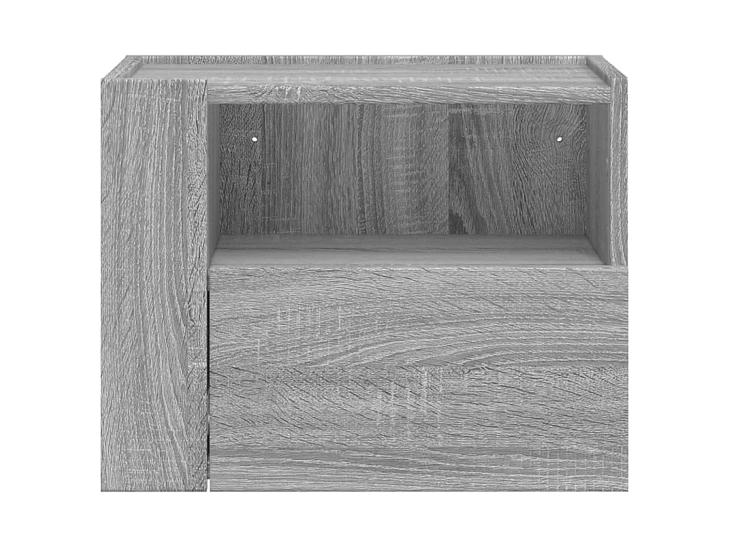 Tables de chevet murales 2 pcs sonoma gris 45x30x35 cm