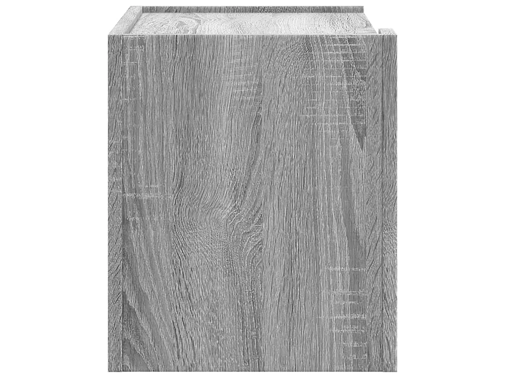 Tables de chevet murales 2 pcs sonoma gris 45x30x35 cm