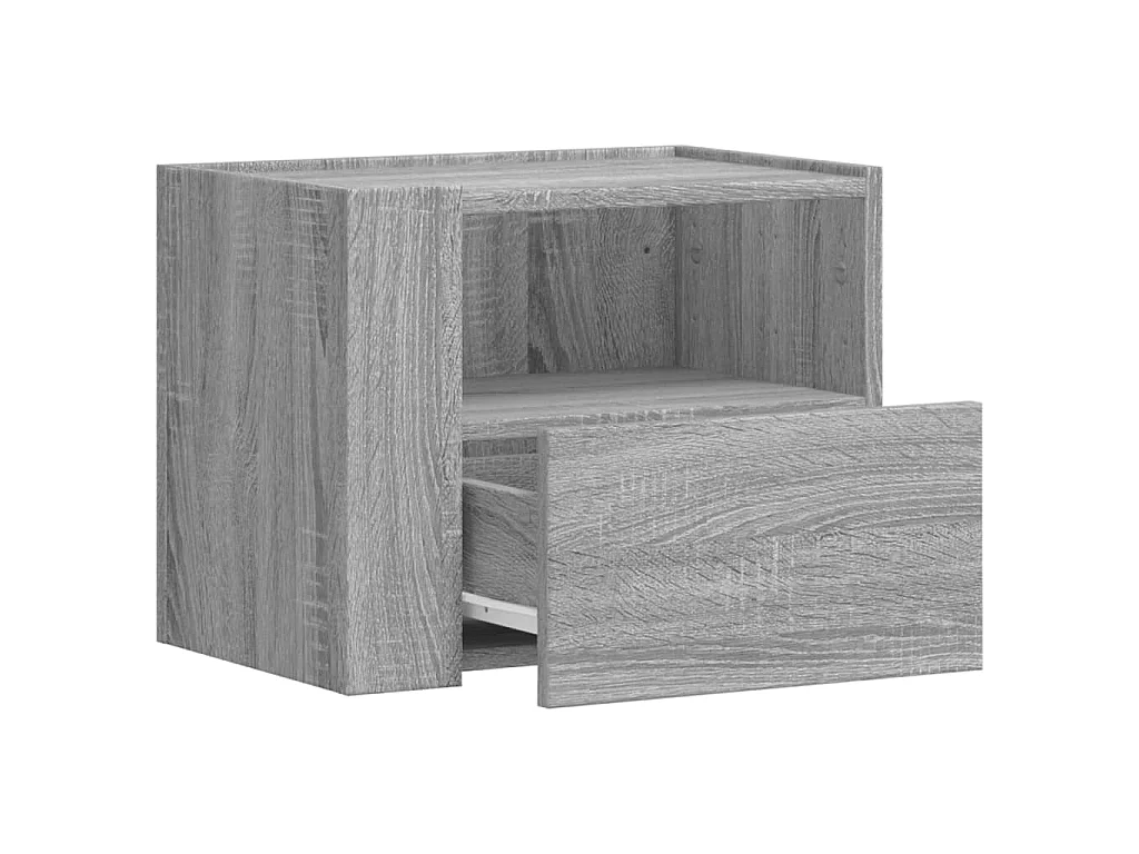 Tables de chevet murales 2 pcs sonoma gris 45x30x35 cm