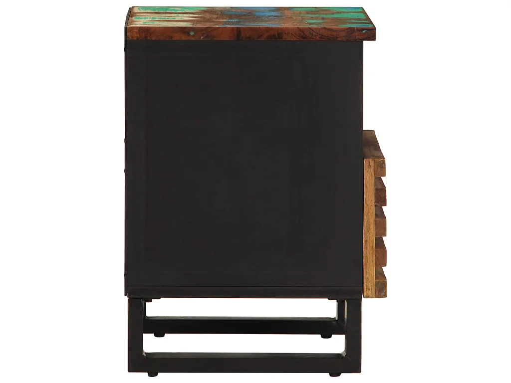 Nachttisch 40x34x46 cm Altholz Massiv