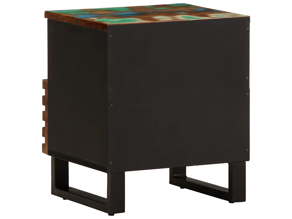 Nachttisch 40x34x46 cm Altholz Massiv