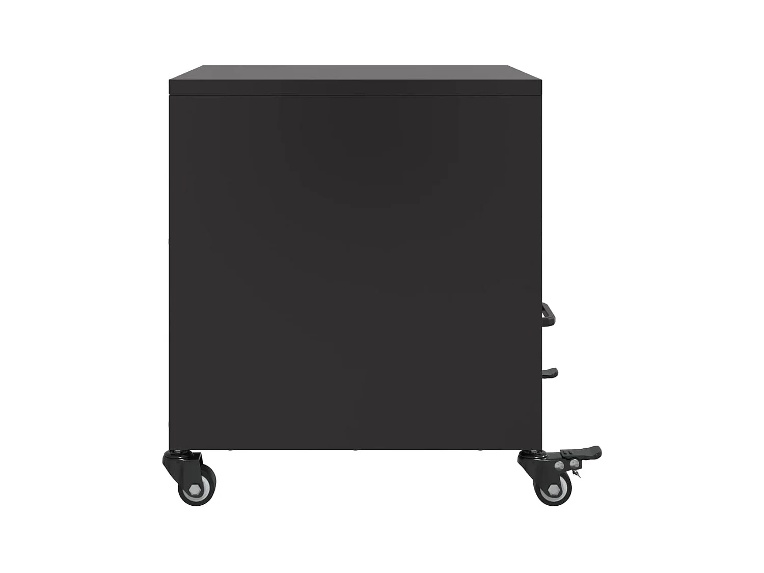 Table de chevet noir 36x39x43,5 cm acier