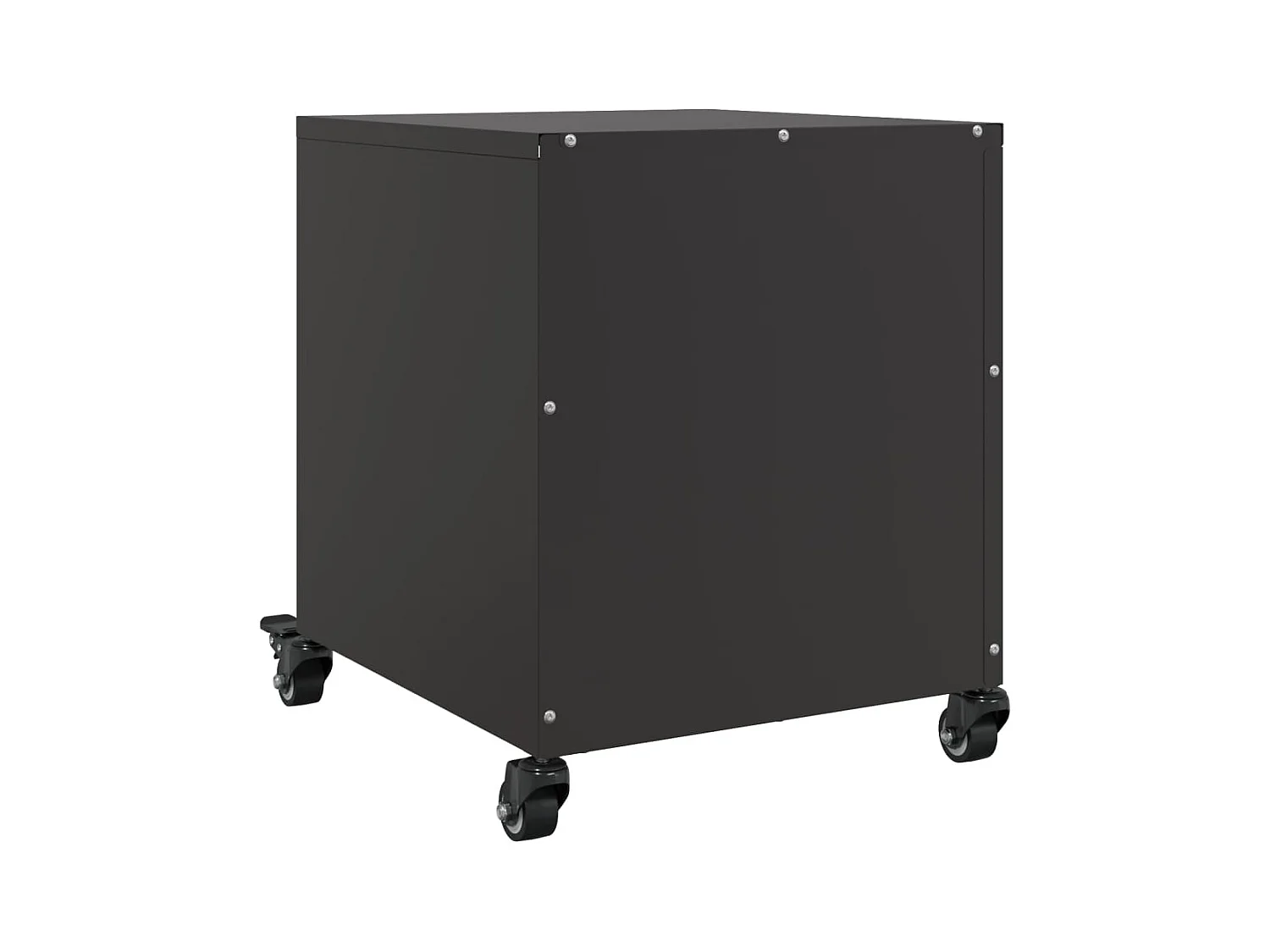 Table de chevet noir 36x39x43,5 cm acier