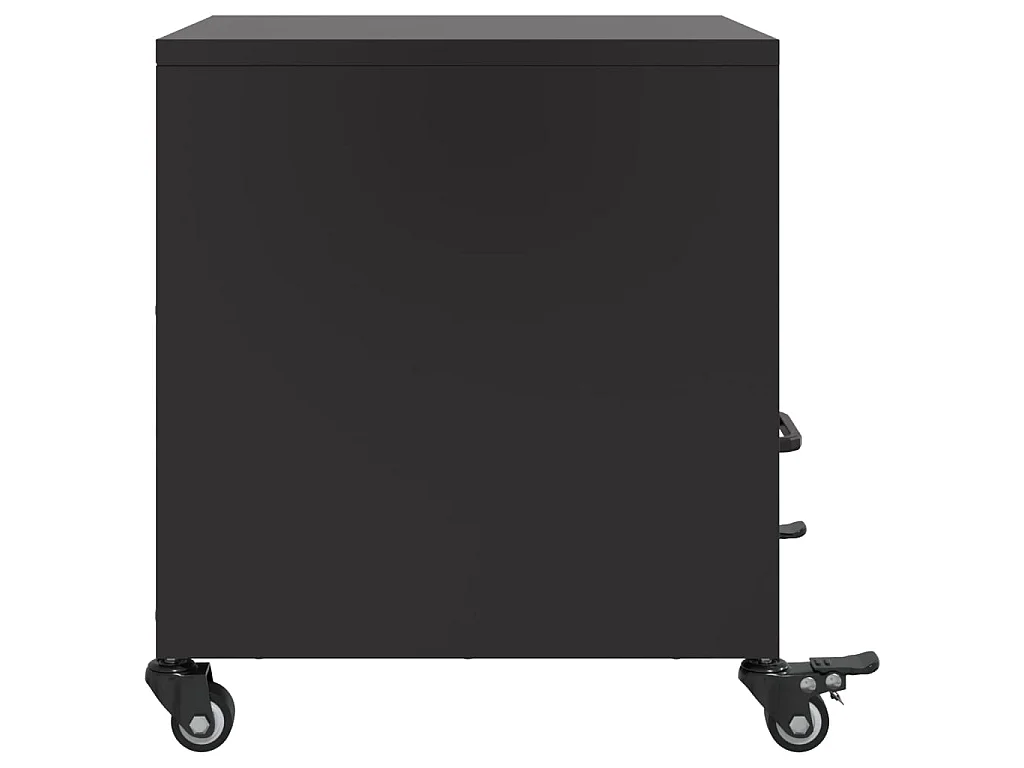 Table de chevet noir 36x39x43,5 cm acier