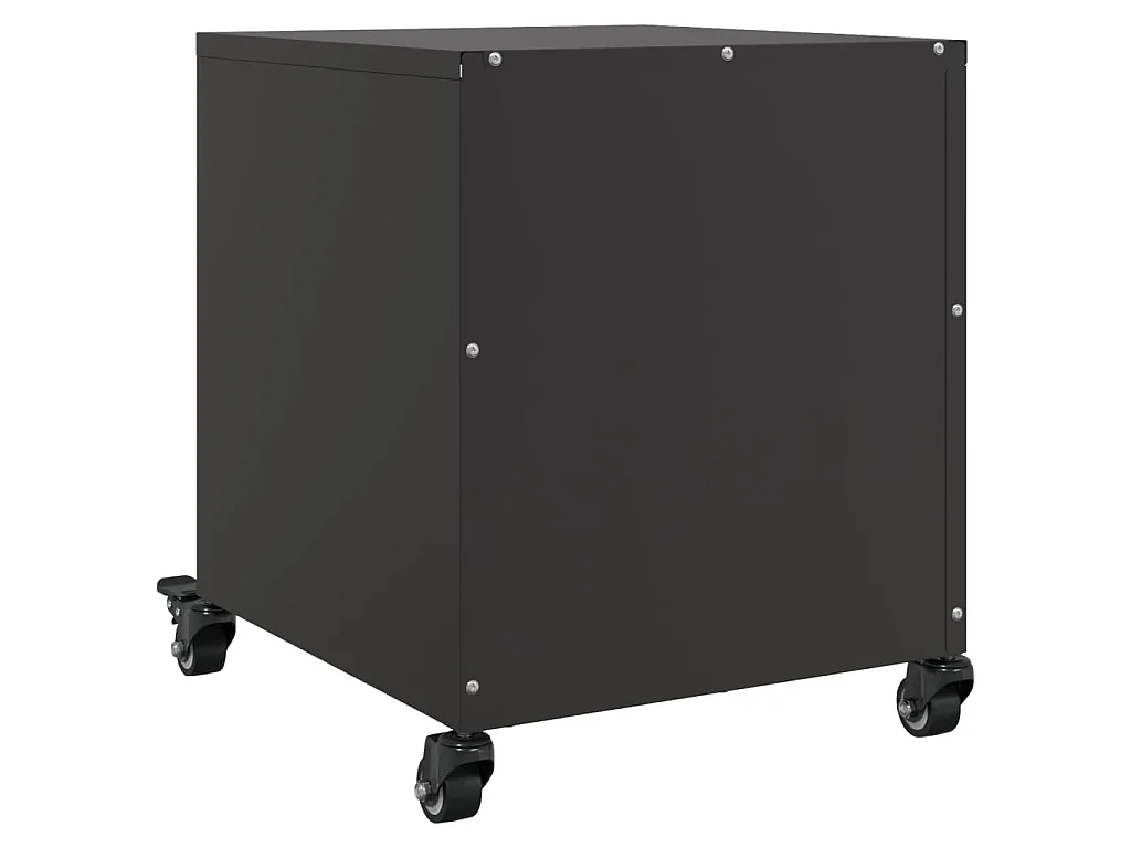 Table de chevet noir 36x39x43,5 cm acier