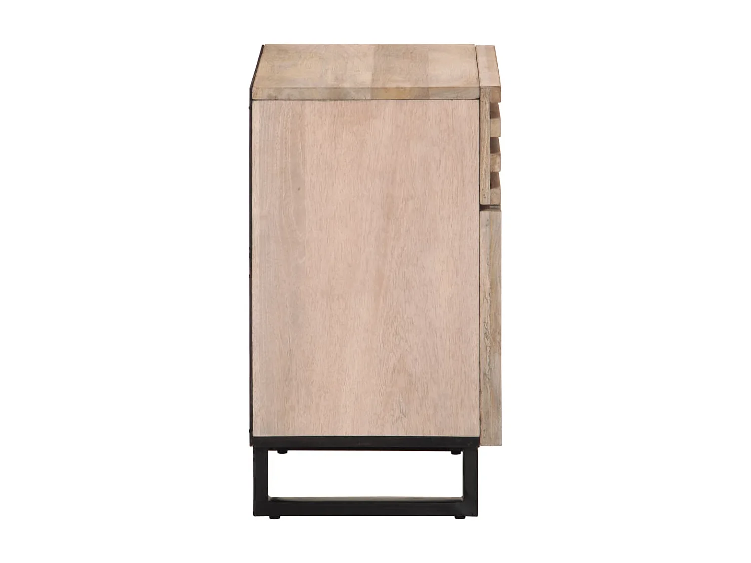 Table de chevet 50x34x60 cm bois de manguier massif brut