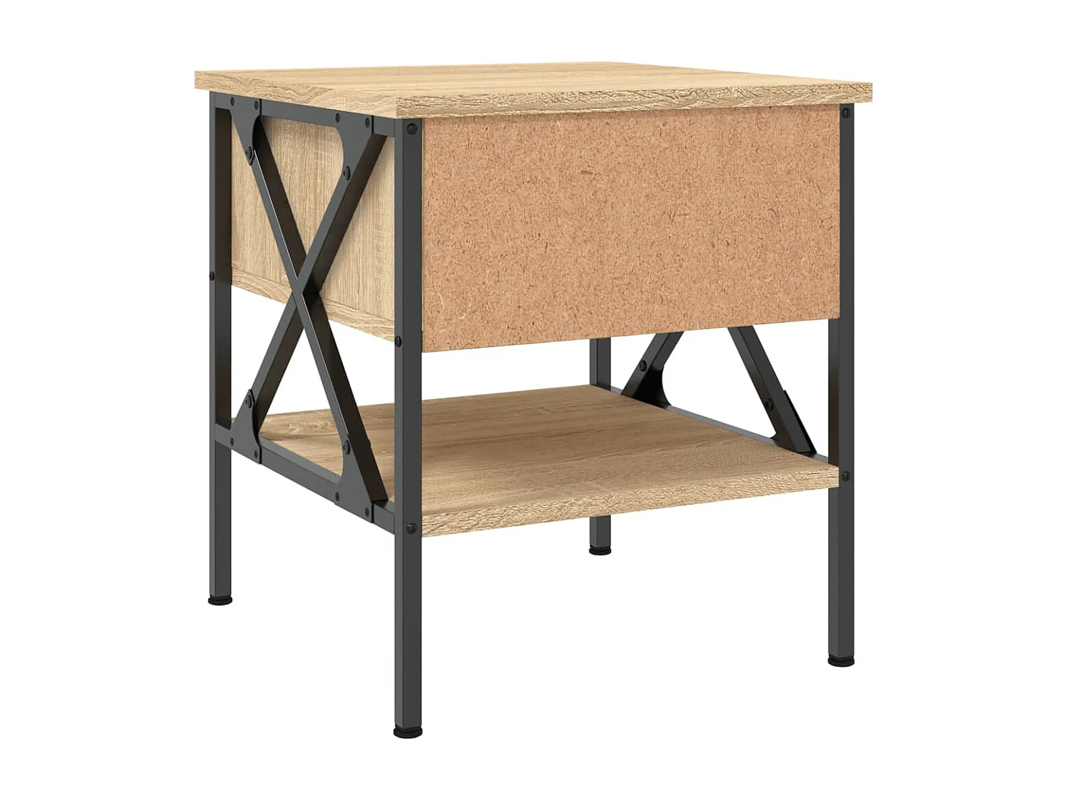 Nachtkastje 40x42x45 cm bewerkt hout sonoma eikenkleurig