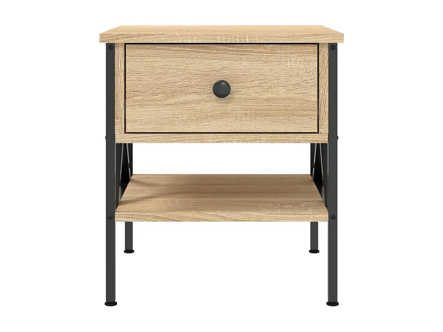 Nachtkastje 40x42x45 cm bewerkt hout sonoma eikenkleurig