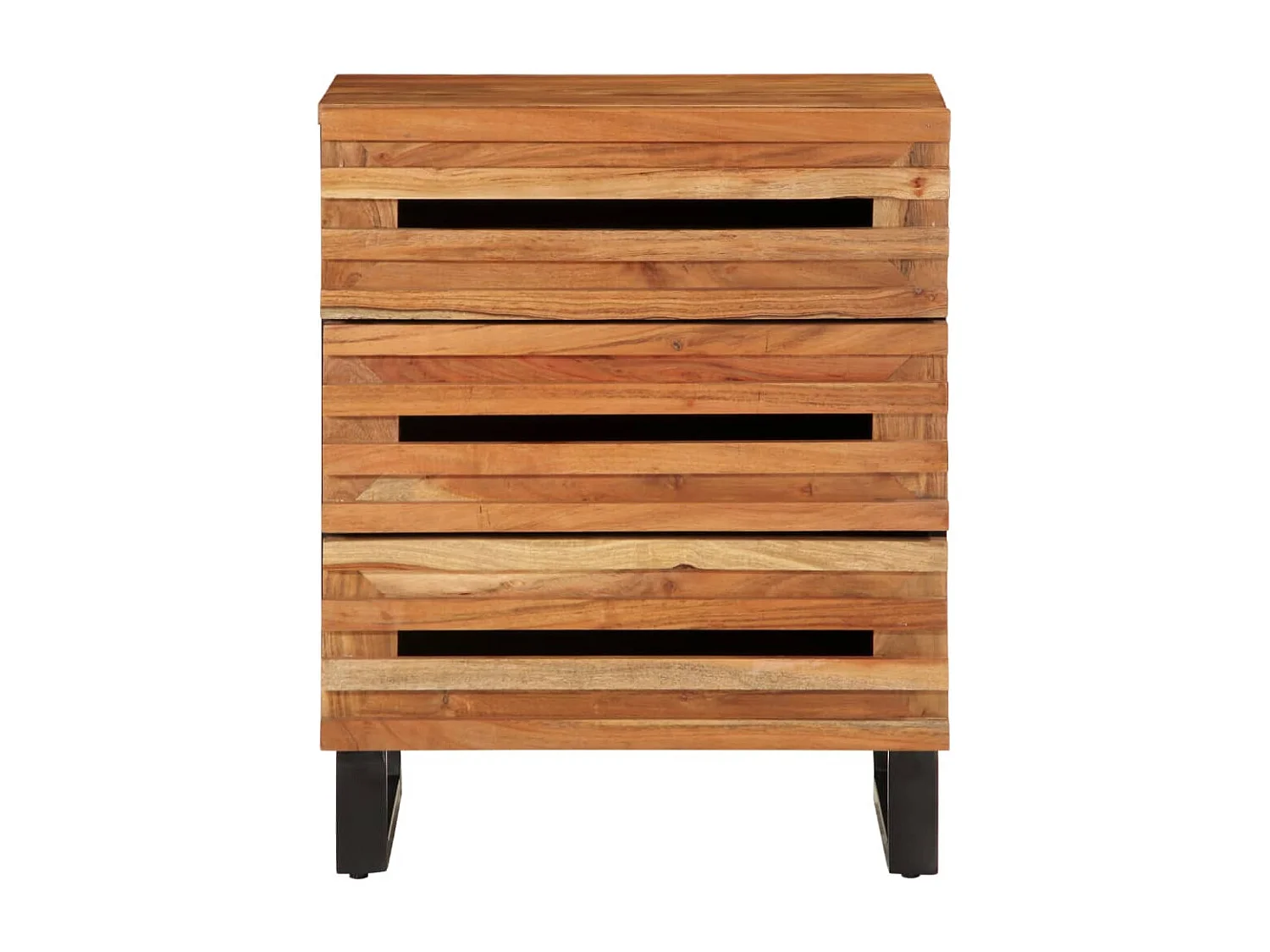 Mesa de cabeceira 50x34x62 cm madeira de acácia maciça