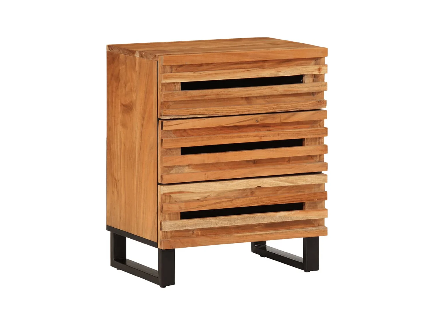 Nachtkastje 50x34x62 cm massief acaciahout