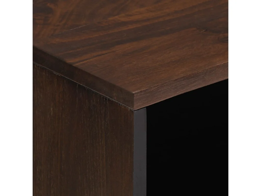 Comodino 50x34x62 cm in Legno Massello di Mango