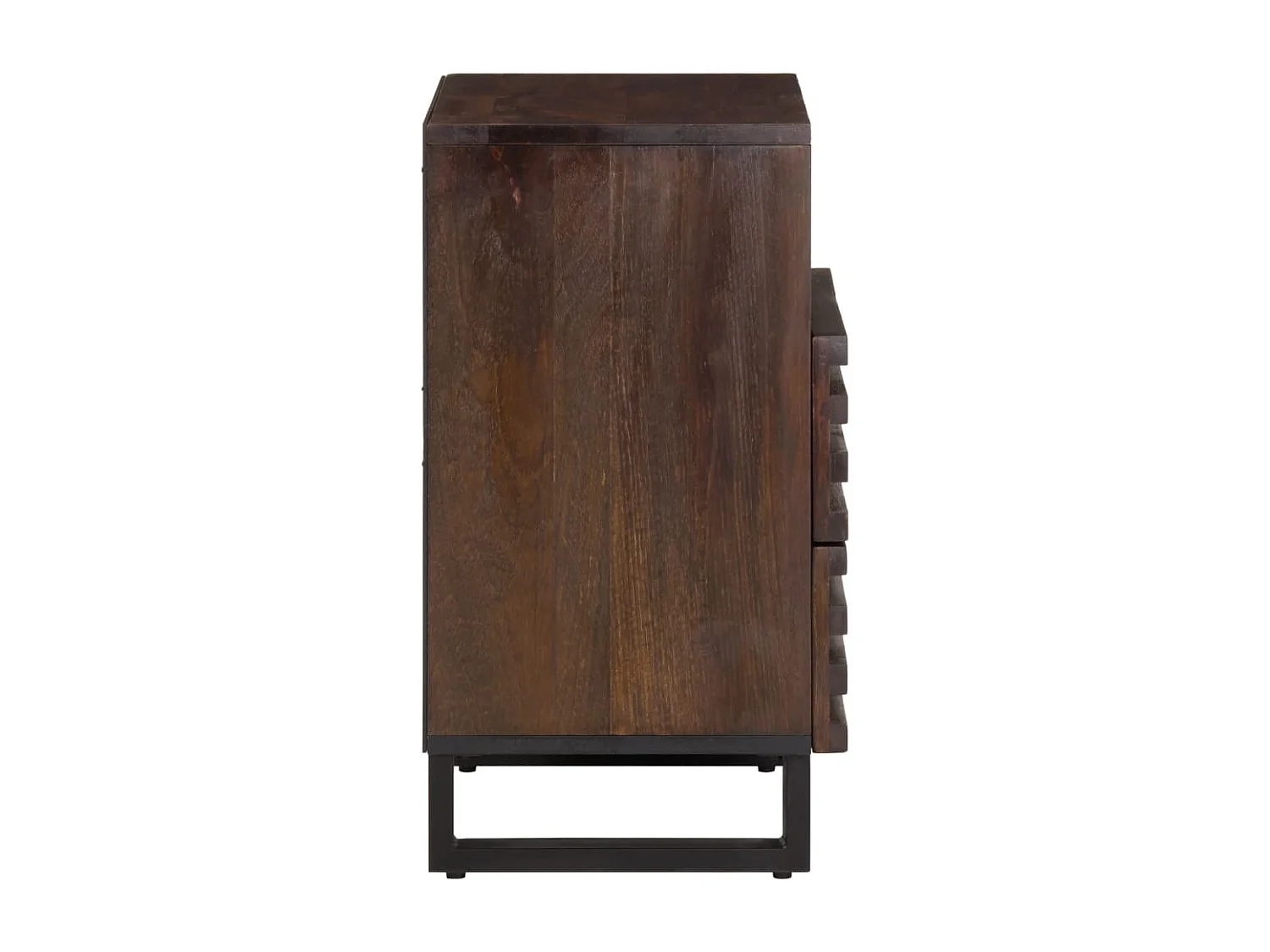 Table de chevet 50x34x62 cm bois de manguier solide