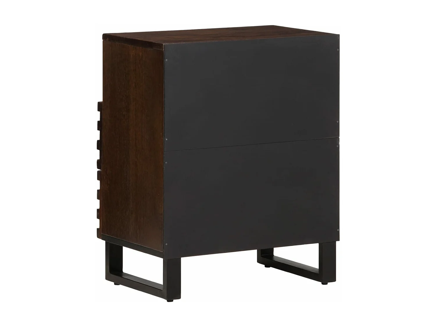 Table de chevet 50x34x62 cm bois de manguier solide