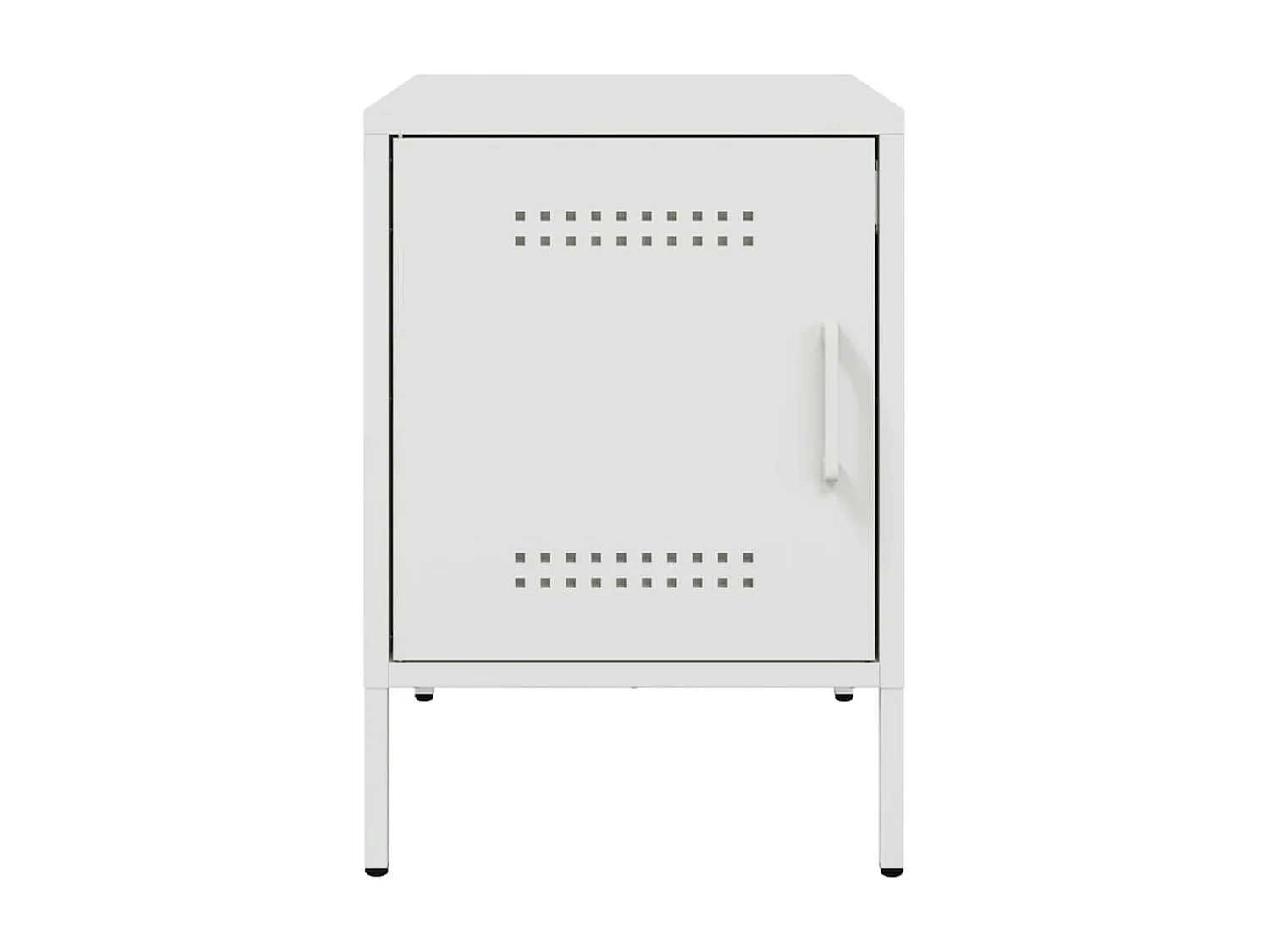 Nachtkastjes 2 st 36x39x50,5 cm staal wit