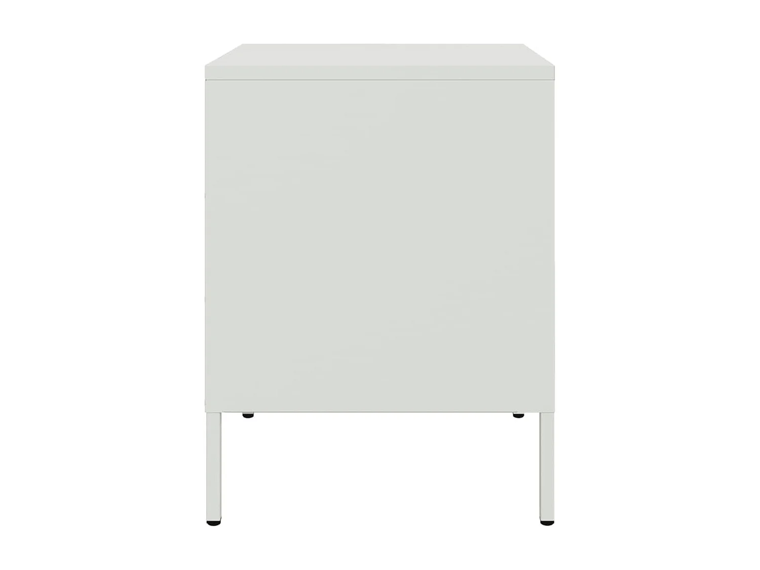 Nachtkastjes 2 st 36x39x50,5 cm staal wit