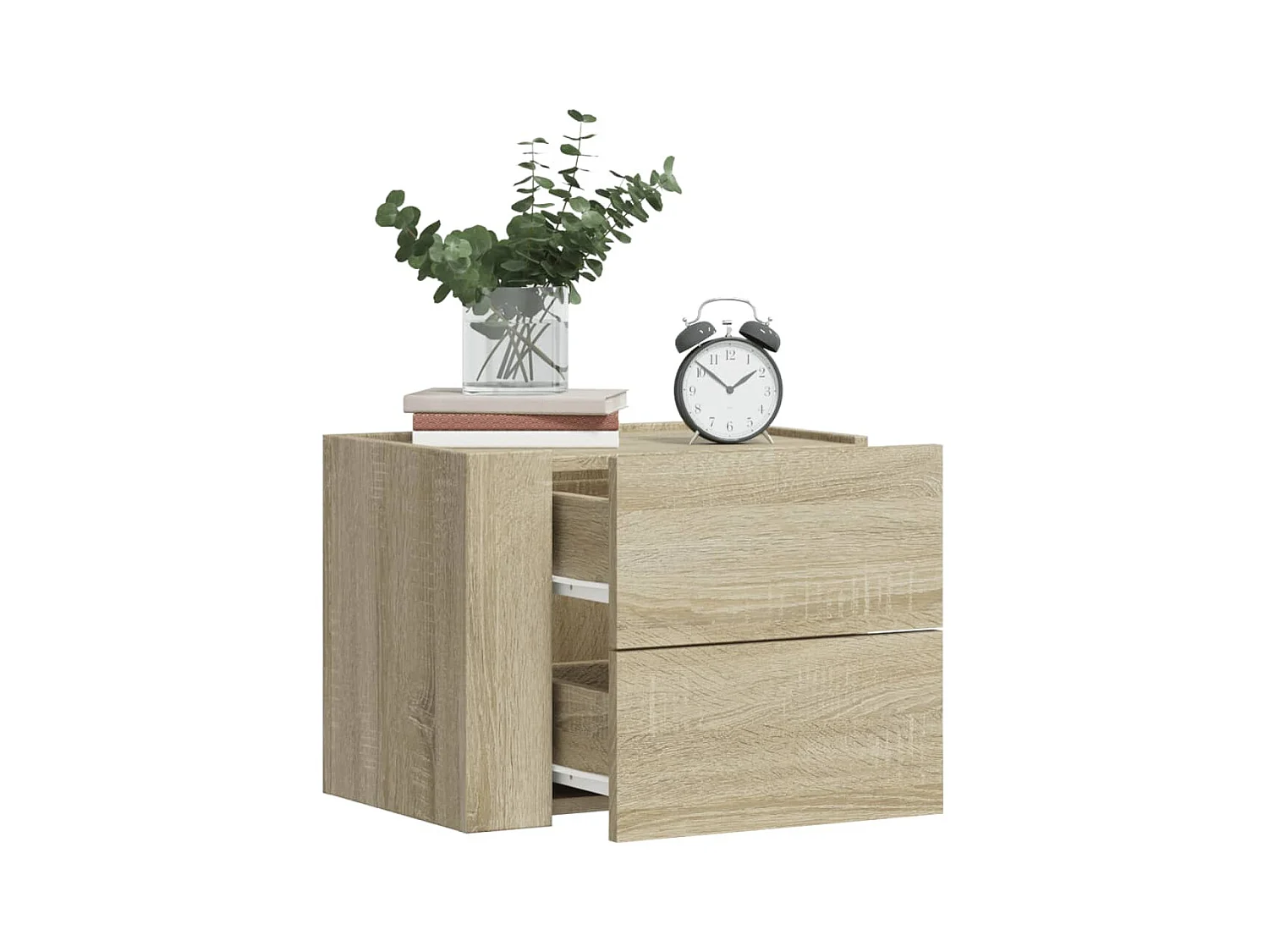 Tables de chevet murales 2 pcs chêne sonoma 45x30x35 cm