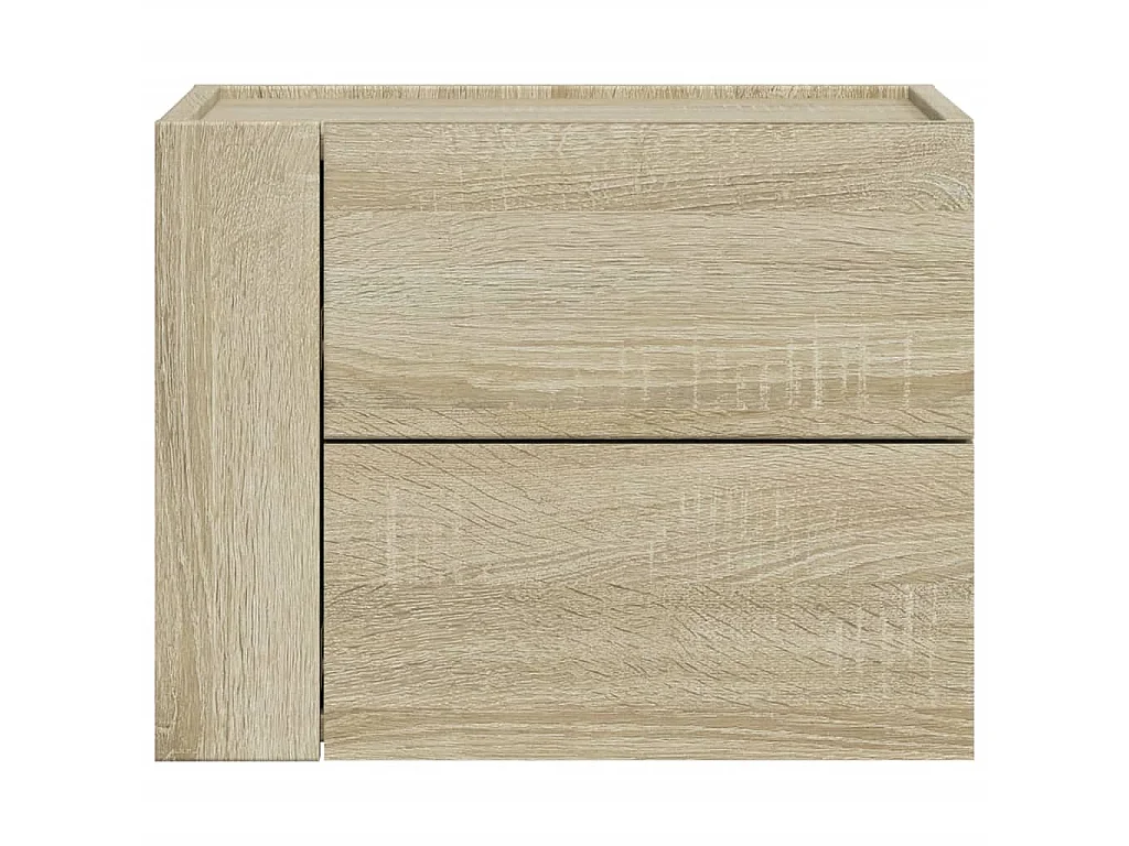 Comodini a Muro 2 pz Rovere Sonoma 45x30x35 cm