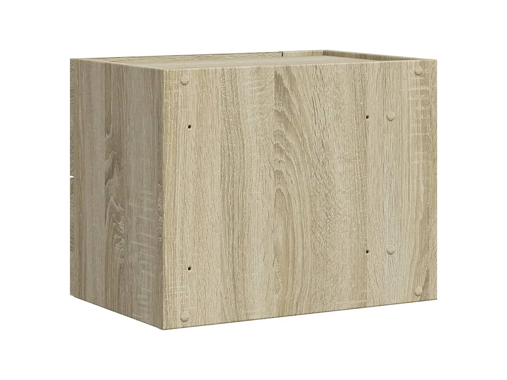 Comodini a Muro 2 pz Rovere Sonoma 45x30x35 cm