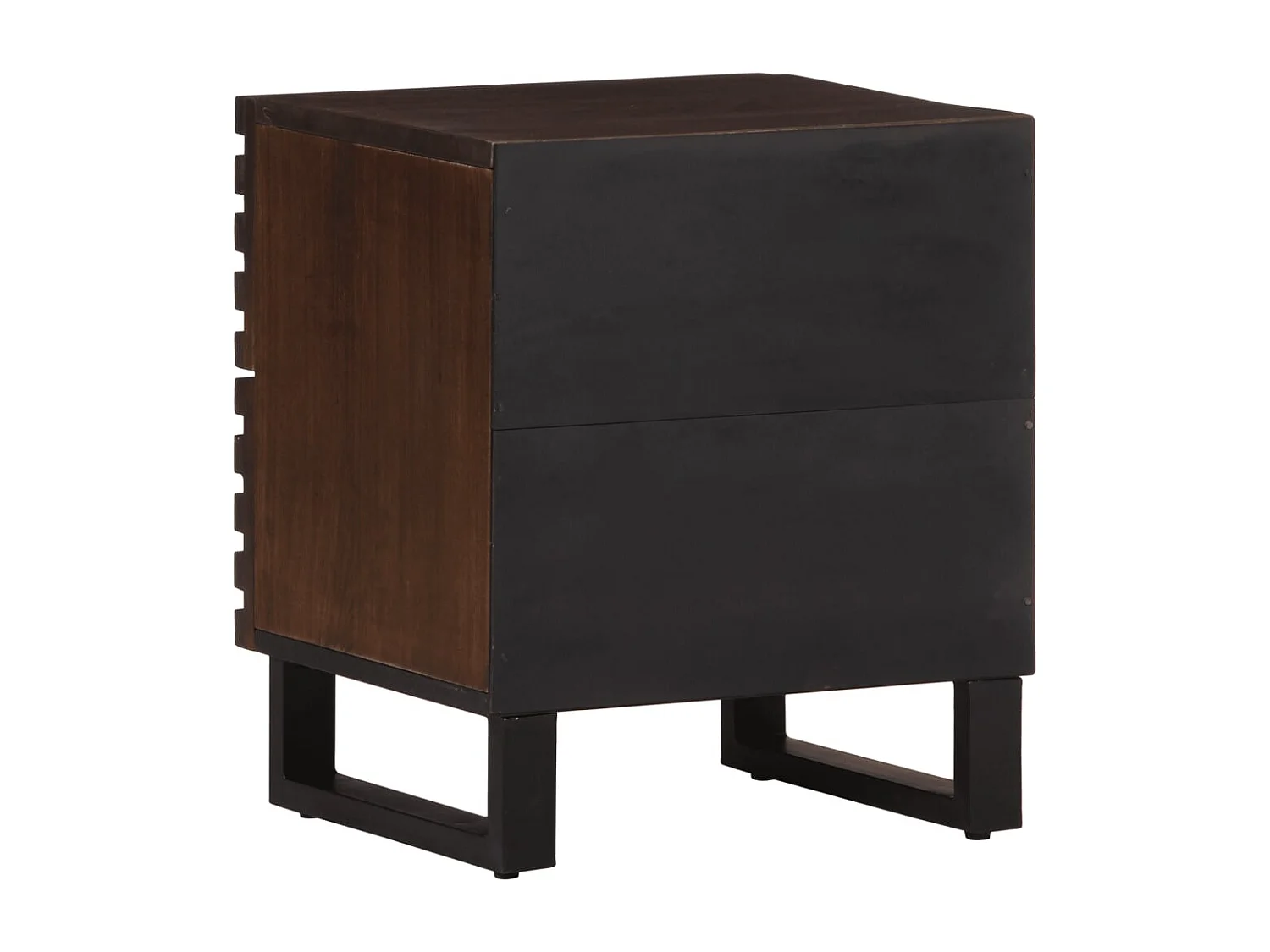 Tables de chevet 2 pcs 40x34x46 cm bois de manguier massif