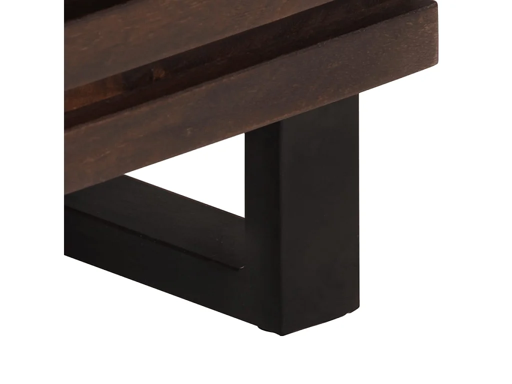Tables de chevet 2 pcs 40x34x46 cm bois de manguier massif