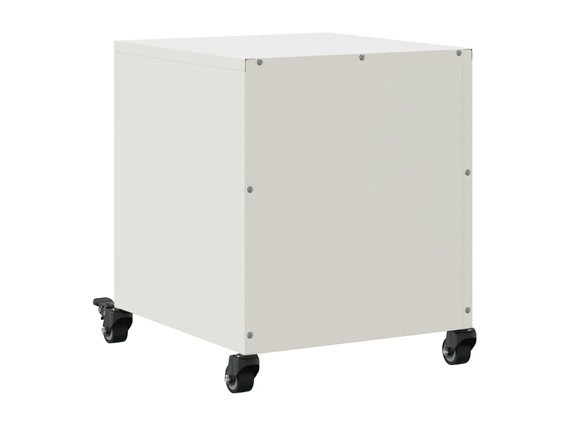 Nachttische 2 Stk. Weiß 36x39x43,5 cm Stahl