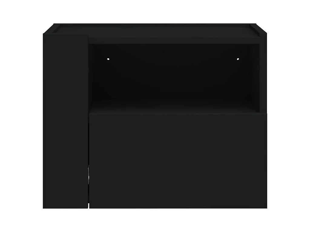 Nachtkastjes wandgemonteerd 2 st 45x30x35 cm zwart