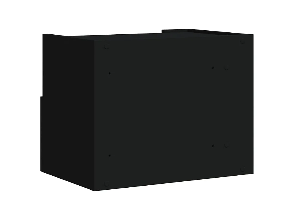 Nachtkastjes wandgemonteerd 2 st 45x30x35 cm zwart