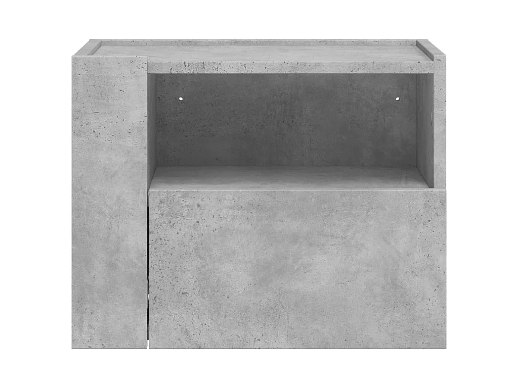 Nachtkastje wandgemonteerd 45x30x35 cm betongrijs