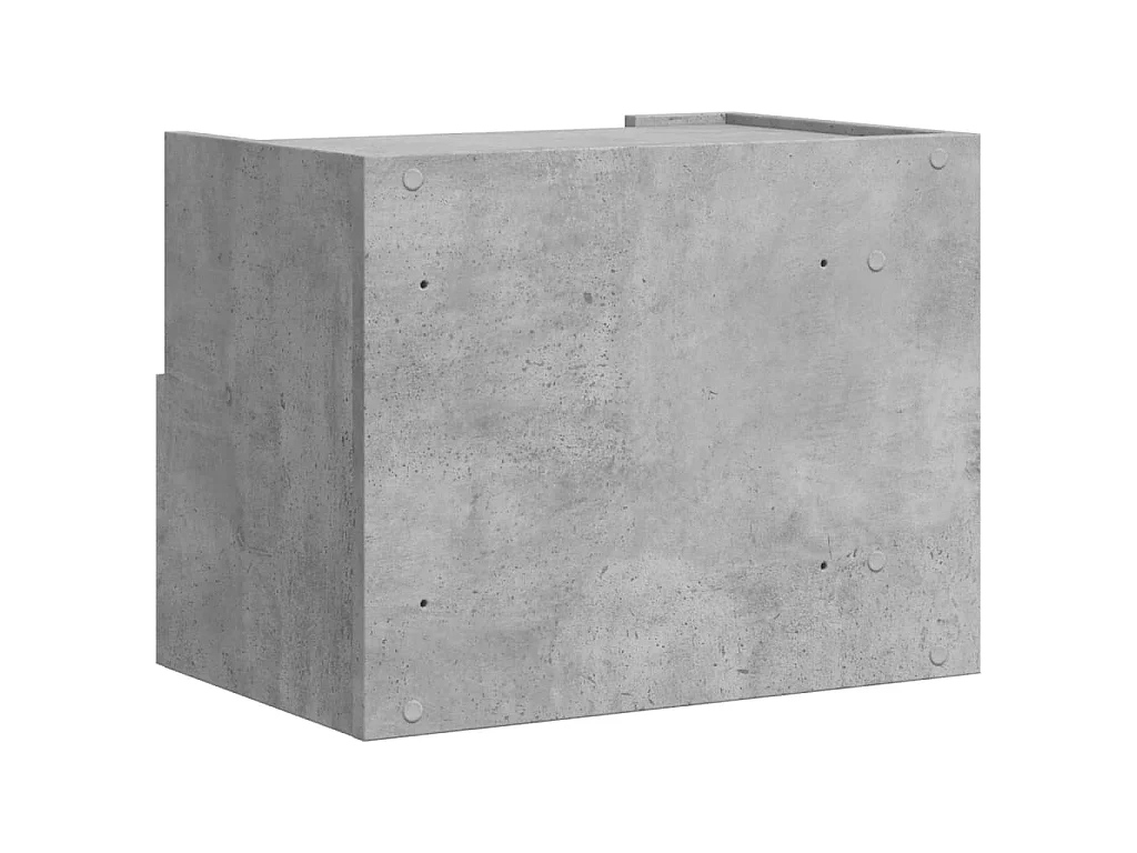 Nachtkastje wandgemonteerd 45x30x35 cm betongrijs