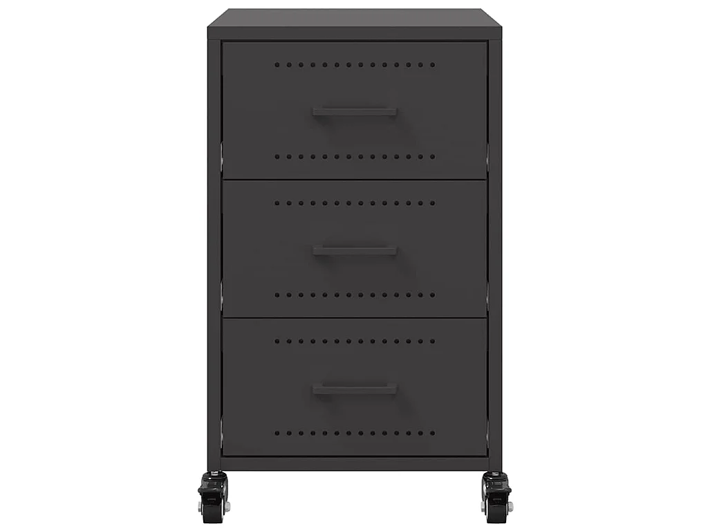 Mesa de cabeceira 36x39x59 cm aço preto