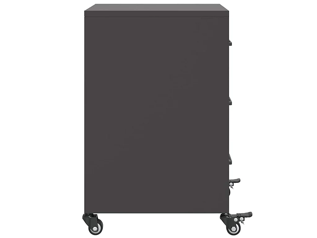 Mesa de cabeceira 36x39x59 cm aço preto