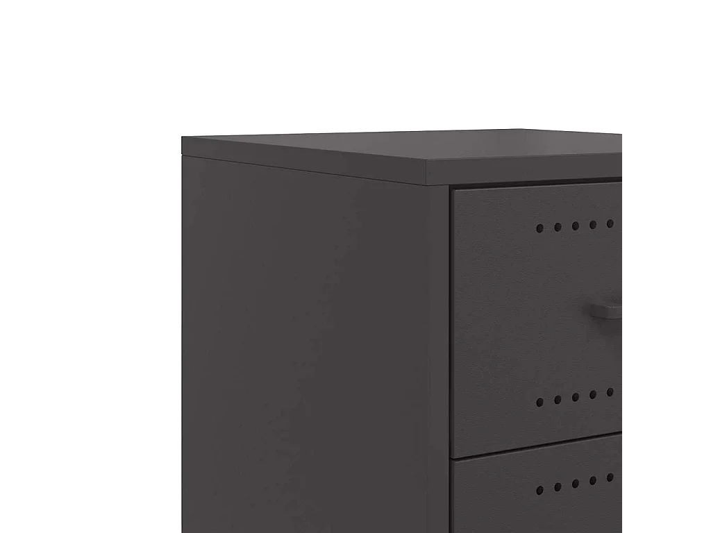 Mesa de cabeceira 36x39x59 cm aço preto