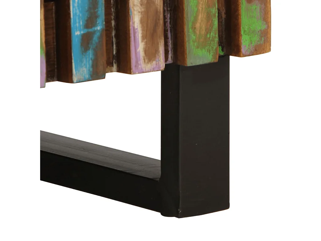 Comodino 50x34x60 cm in Legno Massello di Acacia