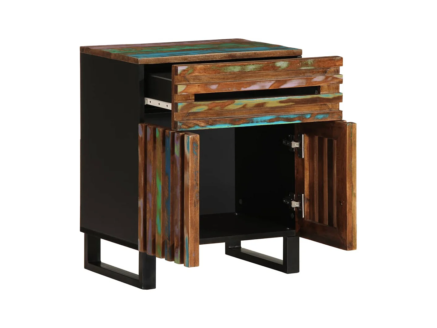 Nachtkastje 50x34x60 cm massief acaciahout