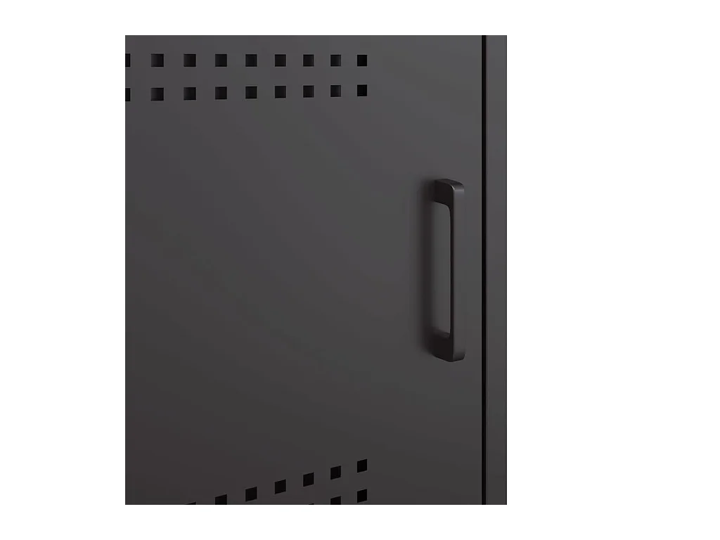 Tables de chevet 2 pcs noir 36x39x50,5 cm acier